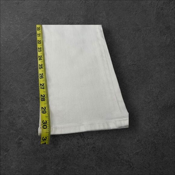 Treasure & Bond Jeans Women White Size 32 Zip Button Closure - Picture 6 of 7
